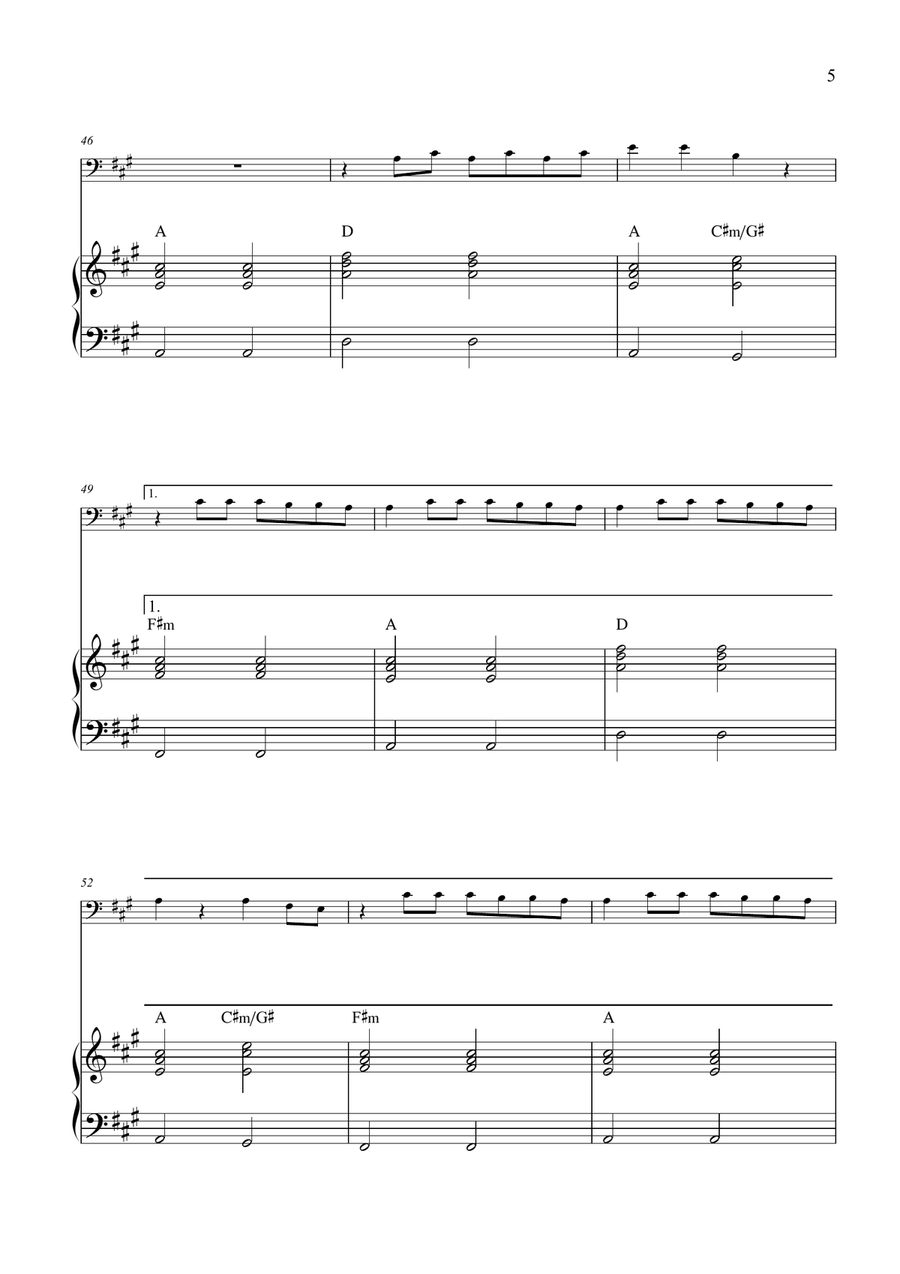 A Bar Song (Tipsy) Piano scores gallery preview page 5