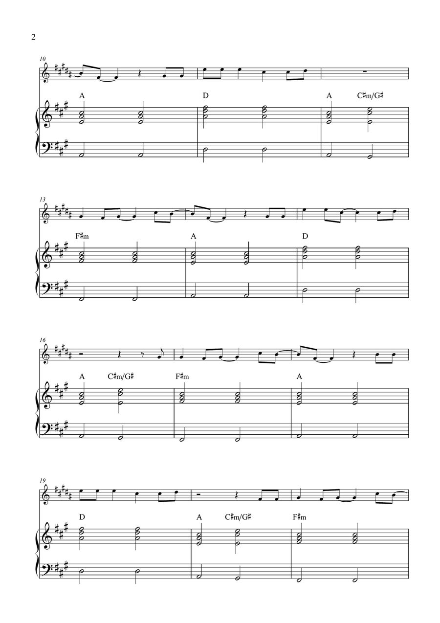 A Bar Song (Tipsy) B-Flat Clarinet scores gallery preview page 2