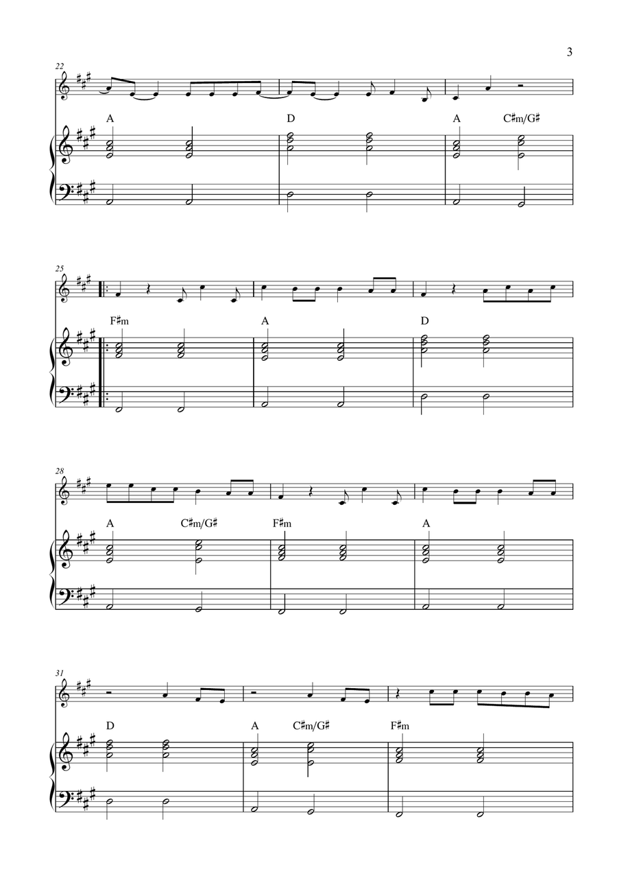 A Bar Song (Tipsy) Violin Solo scores gallery preview page 3