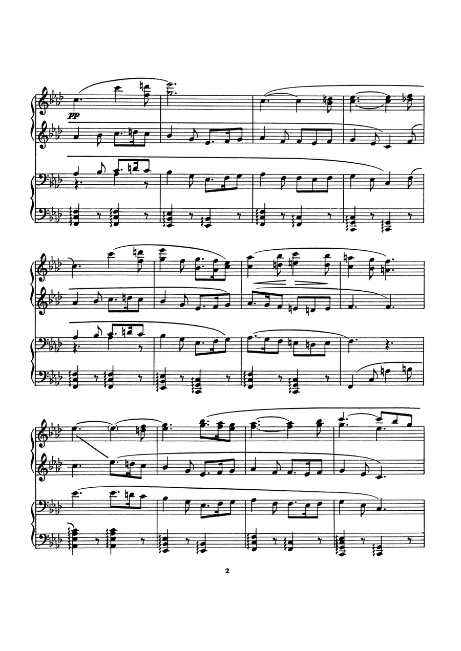 Fantasia on Greensleeves Fantasia on Greensleeves Piano Duet scores gallery preview page 2
