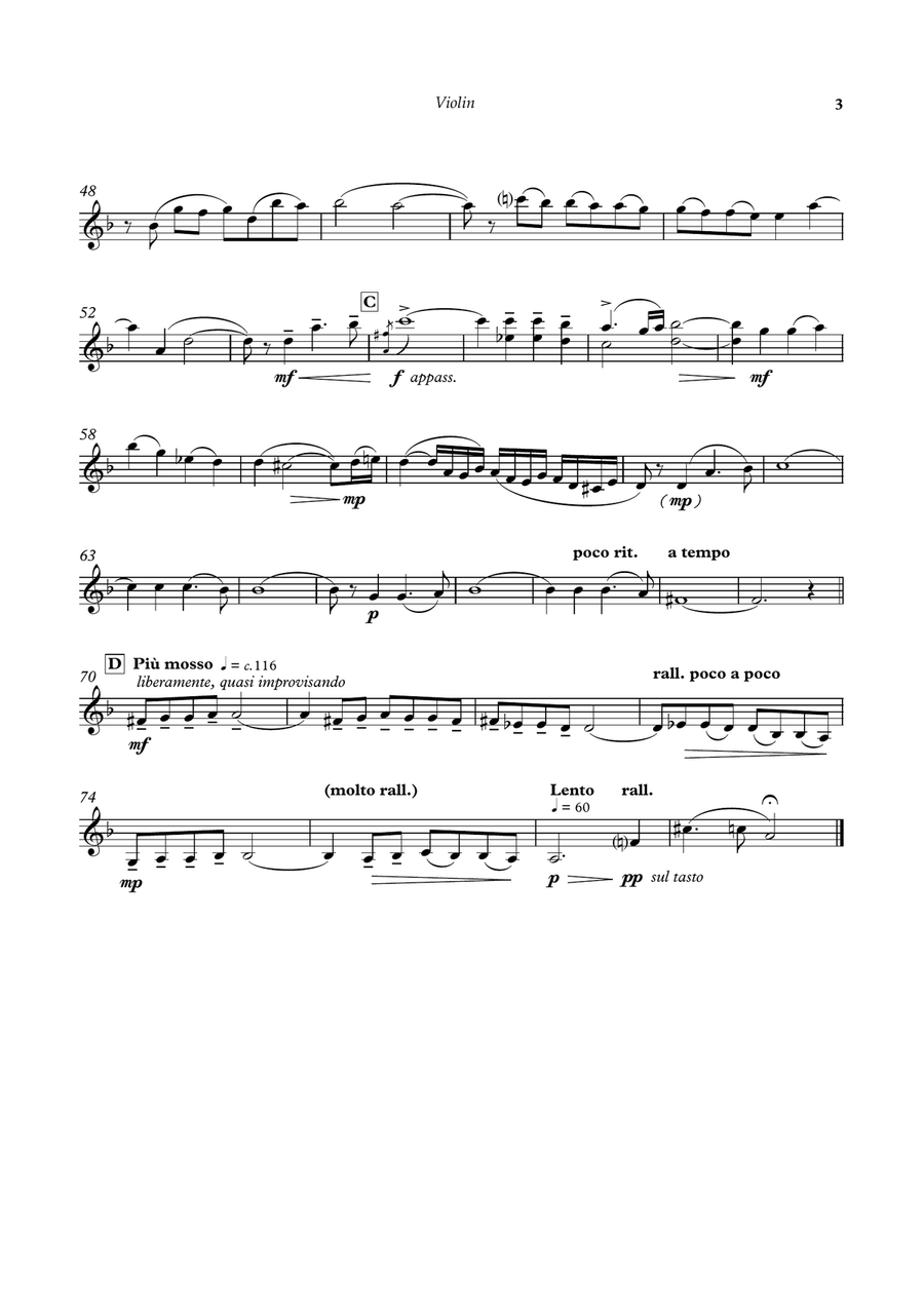 Lament for the holy city Lament for the holy city Violin Solo scores gallery preview page 5