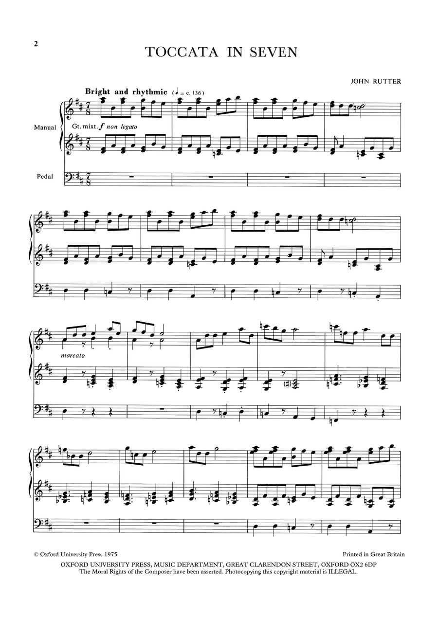 Toccata in Seven Toccata in Seven Organ scores gallery preview page 2