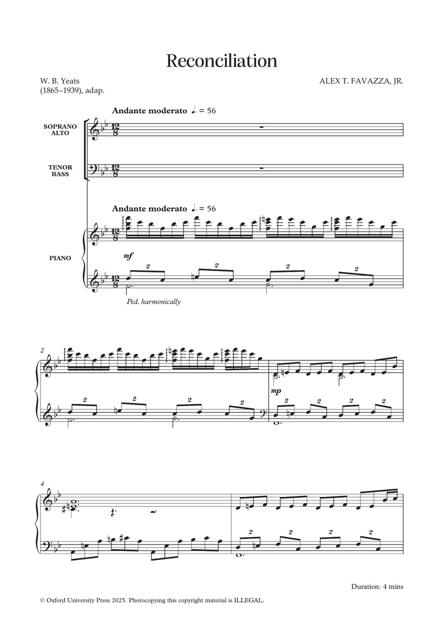 Reconciliation Reconciliation 4-Part scores gallery preview page 1
