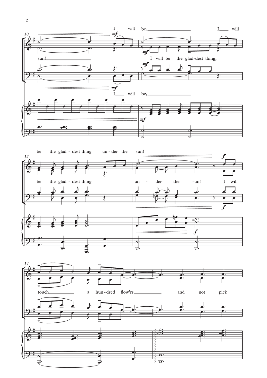 Afternoon on a Hill Afternoon on a Hill 4-Part scores gallery preview page 2