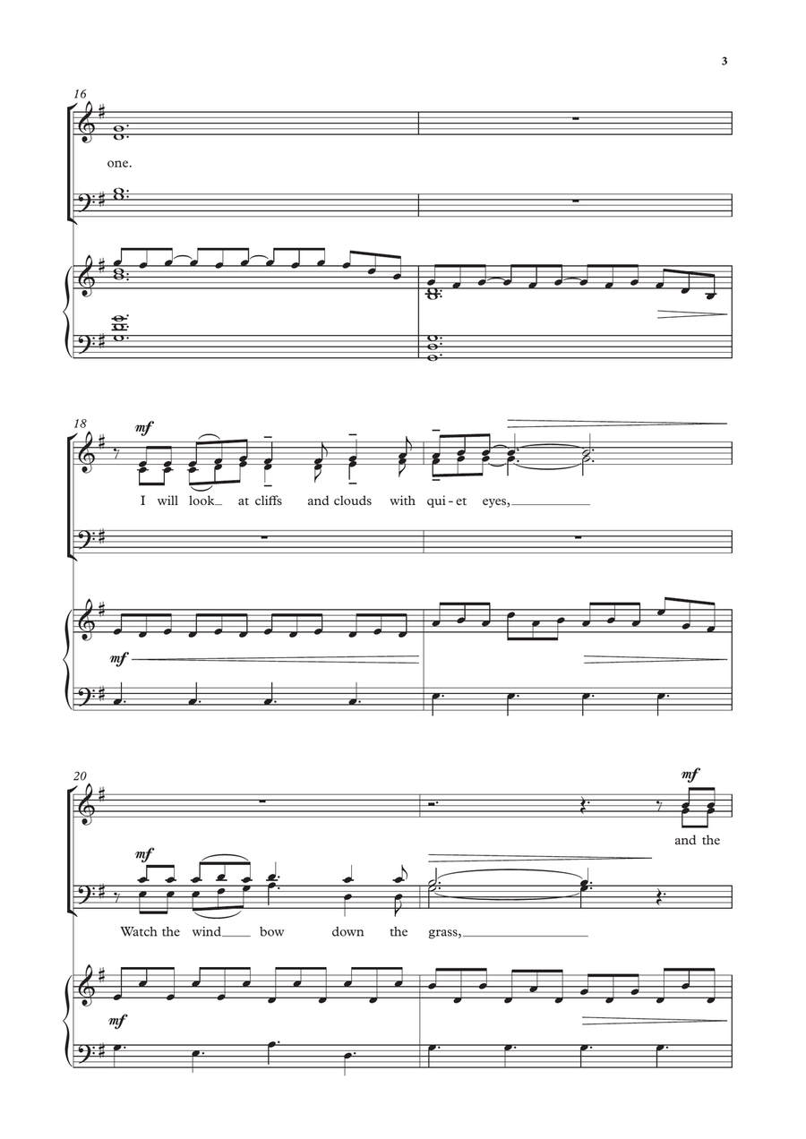 Afternoon on a Hill Afternoon on a Hill 4-Part scores gallery preview page 3