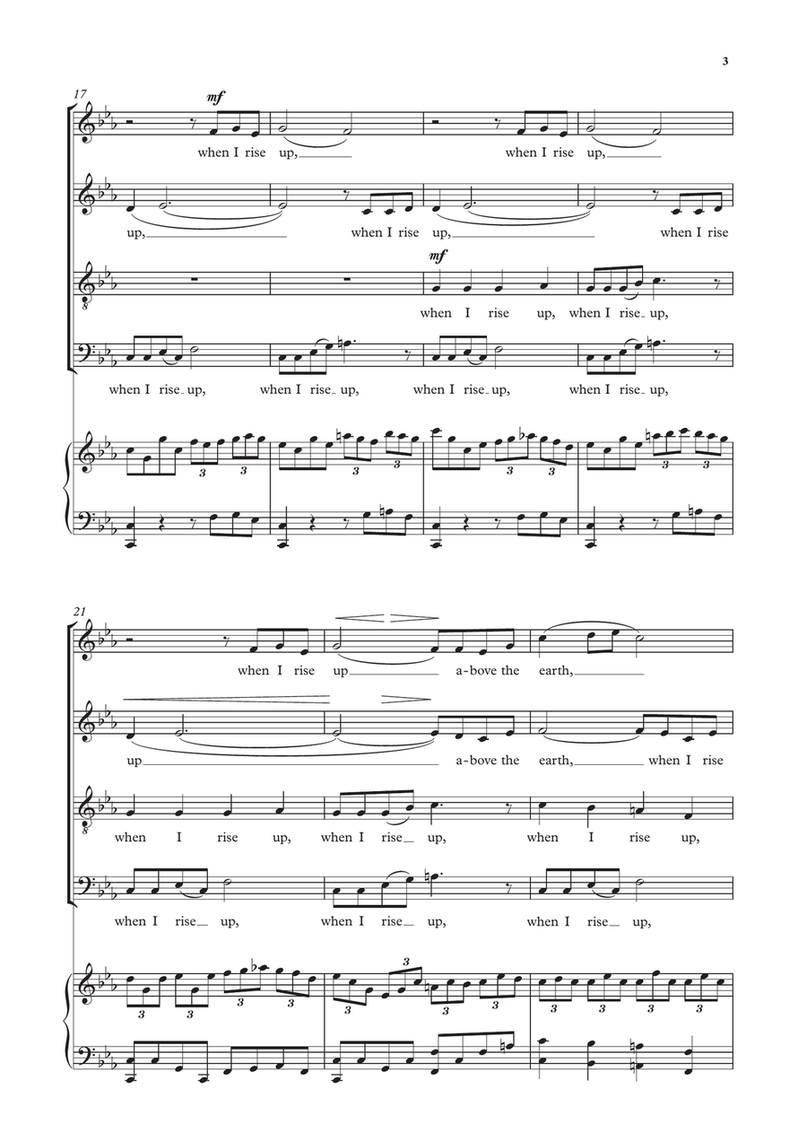 When I rise up When I rise up 4-Part scores gallery preview page 3