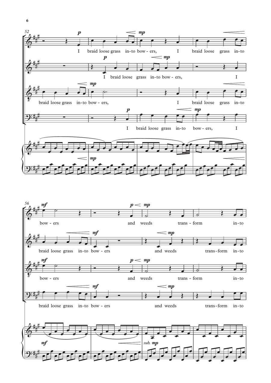 Weaving Weaving 4-Part scores gallery preview page 6