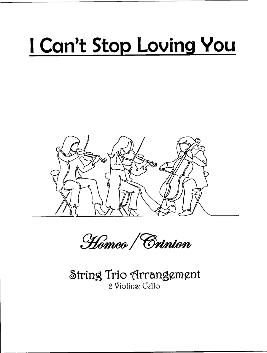 I Can't Stop Loving You I Can't Stop Loving You String Trio scores gallery preview page 1