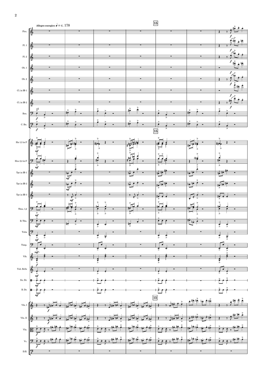 Raining Blood - Score Only Full Orchestra scores gallery preview page 5