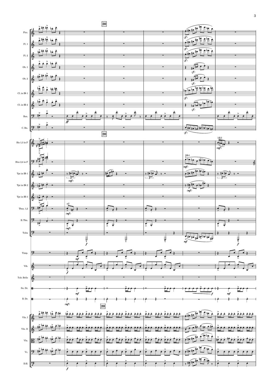 Raining Blood - Score Only Full Orchestra scores gallery preview page 6