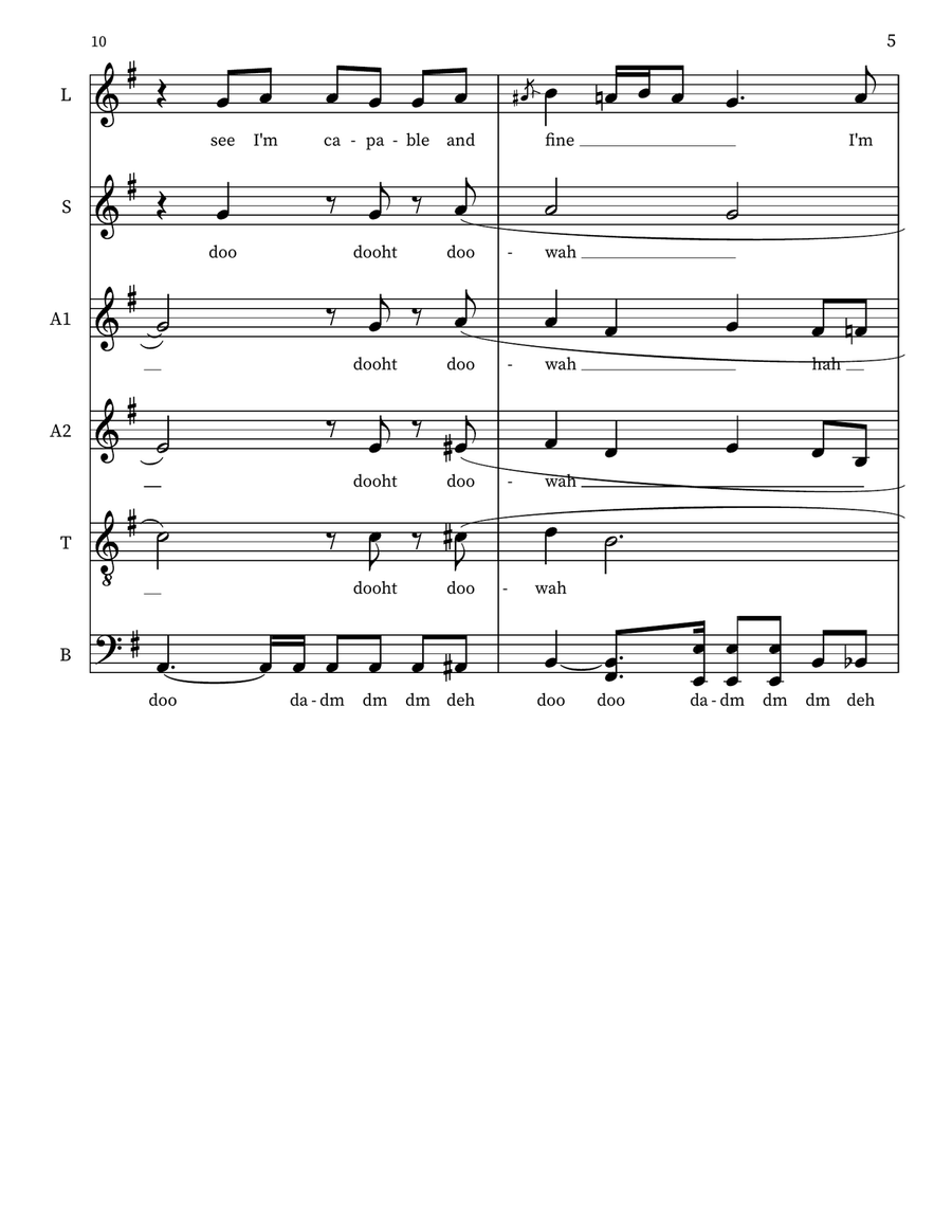 Dive Dive 4-Part scores gallery preview page 5