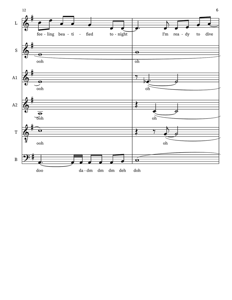 Dive Dive 4-Part scores gallery preview page 6