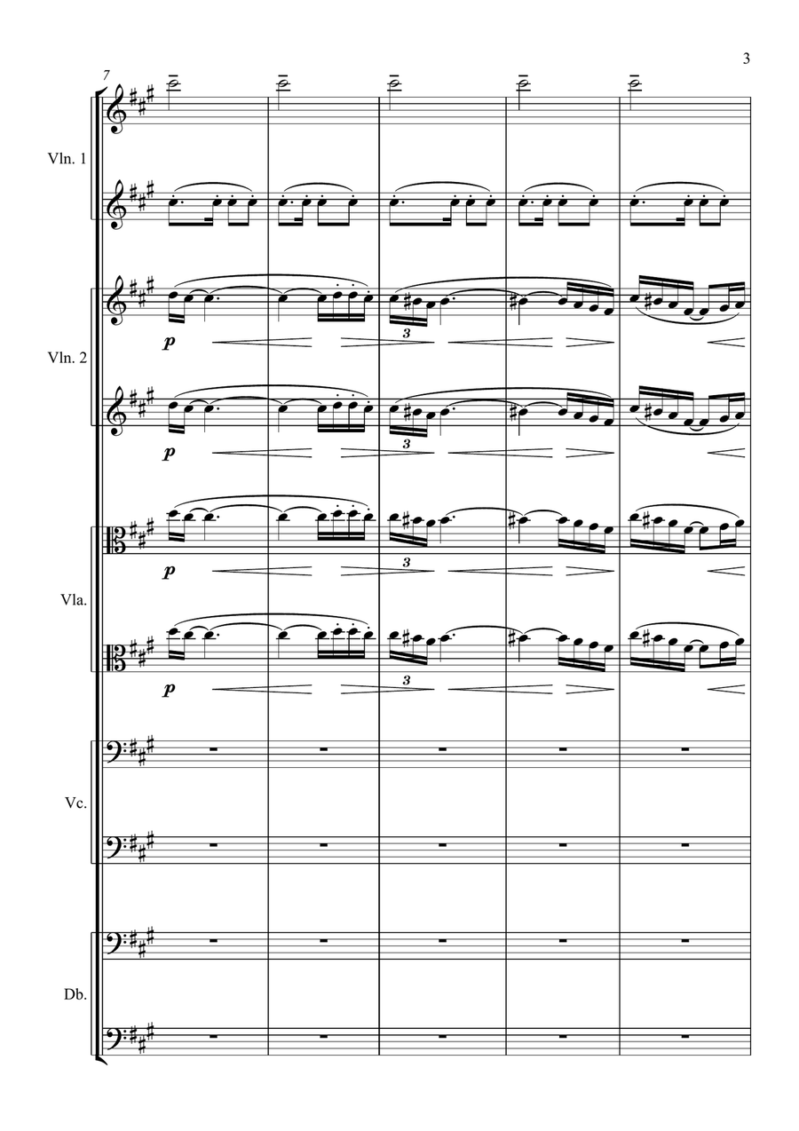Estampes II - La soirée dans Grenade String Orchestra scores gallery preview page 3