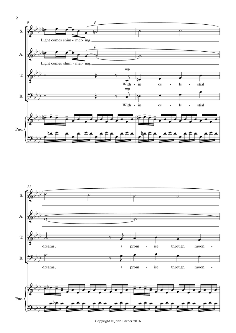 King's Dream 4-Part scores gallery preview page 2