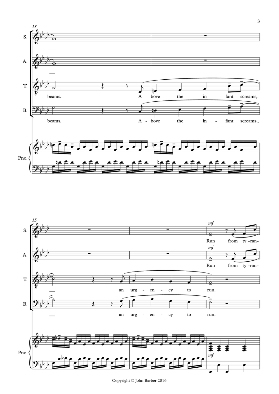 King's Dream 4-Part scores gallery preview page 3