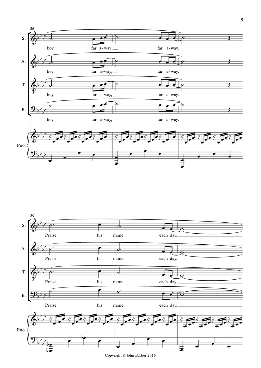 King's Dream 4-Part scores gallery preview page 5
