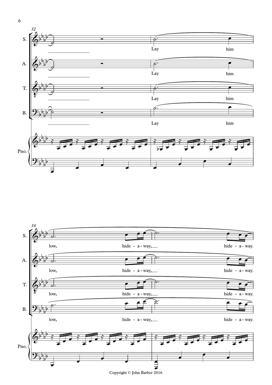 King's Dream 4-Part scores gallery preview page 6