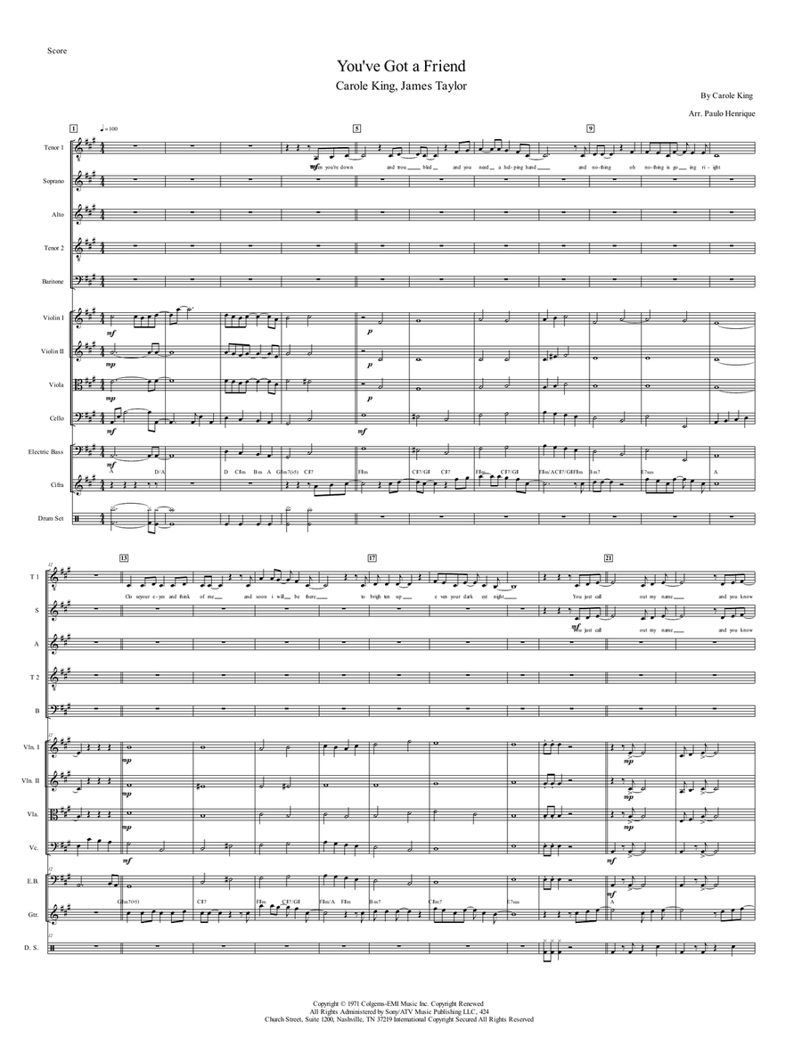 You've Got A Friend You've Got A Friend String Orchestra scores gallery preview page 2