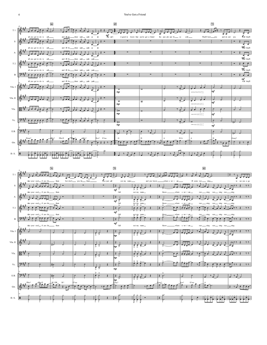 You've Got A Friend You've Got A Friend String Orchestra scores gallery preview page 5