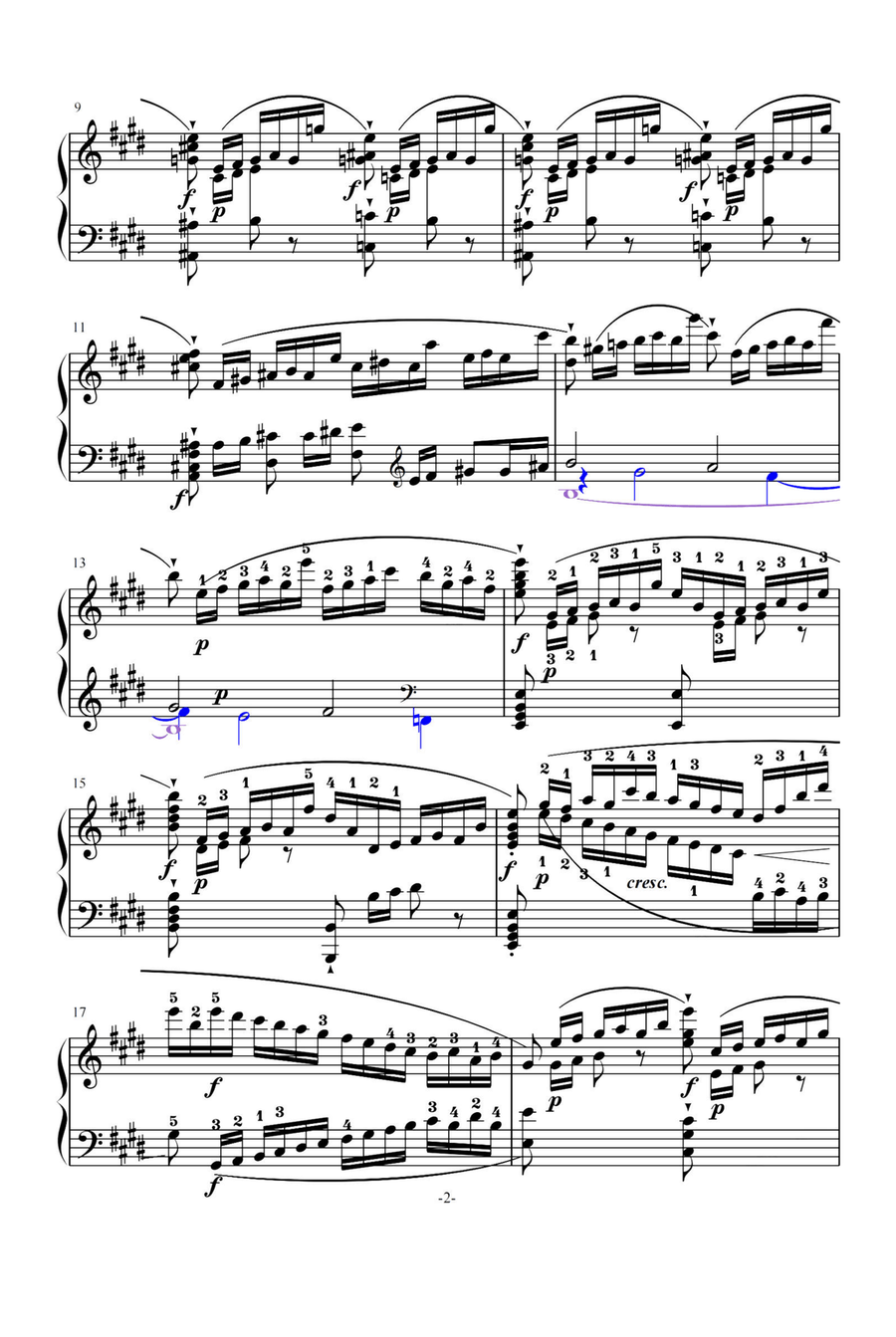 E-flat Major Etudes - Johann Nepomuk Hummel Piano Method scores gallery preview page 2