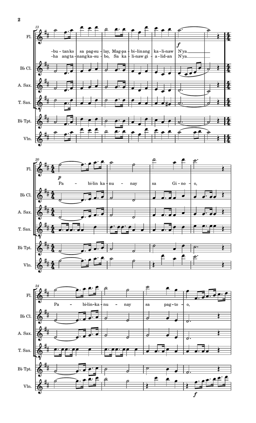 Constantly Abiding (Pabilin Kanunay) A Cappella scores gallery preview page 2