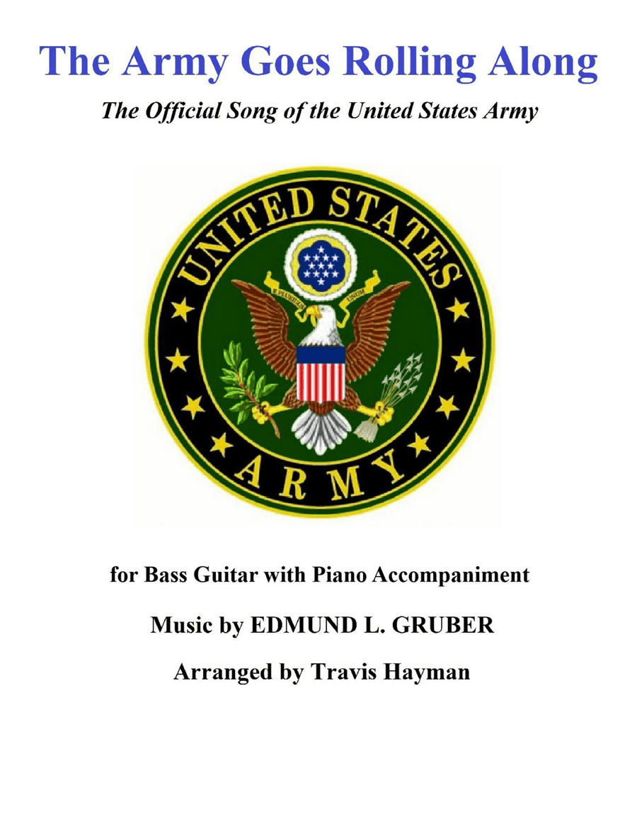 The Army Goes Rolling Along - Bass Guitar with Piano Accompaniment Bass Guitar scores gallery preview page 1
