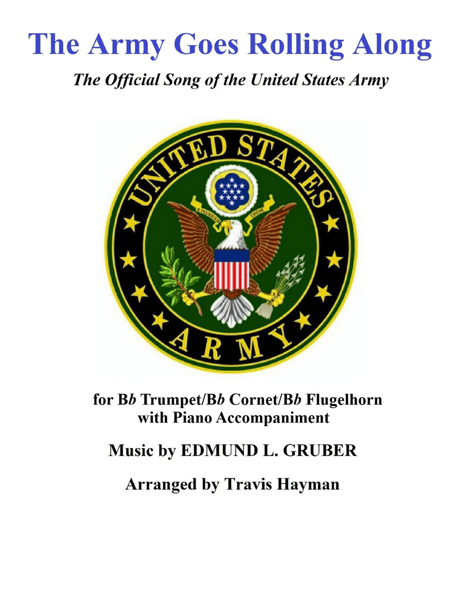 The Army Goes Rolling Along - for Trumpet/Bb Cornet/Bb Flugelhorn with Piano Accompaniment Cornet scores gallery preview page 1