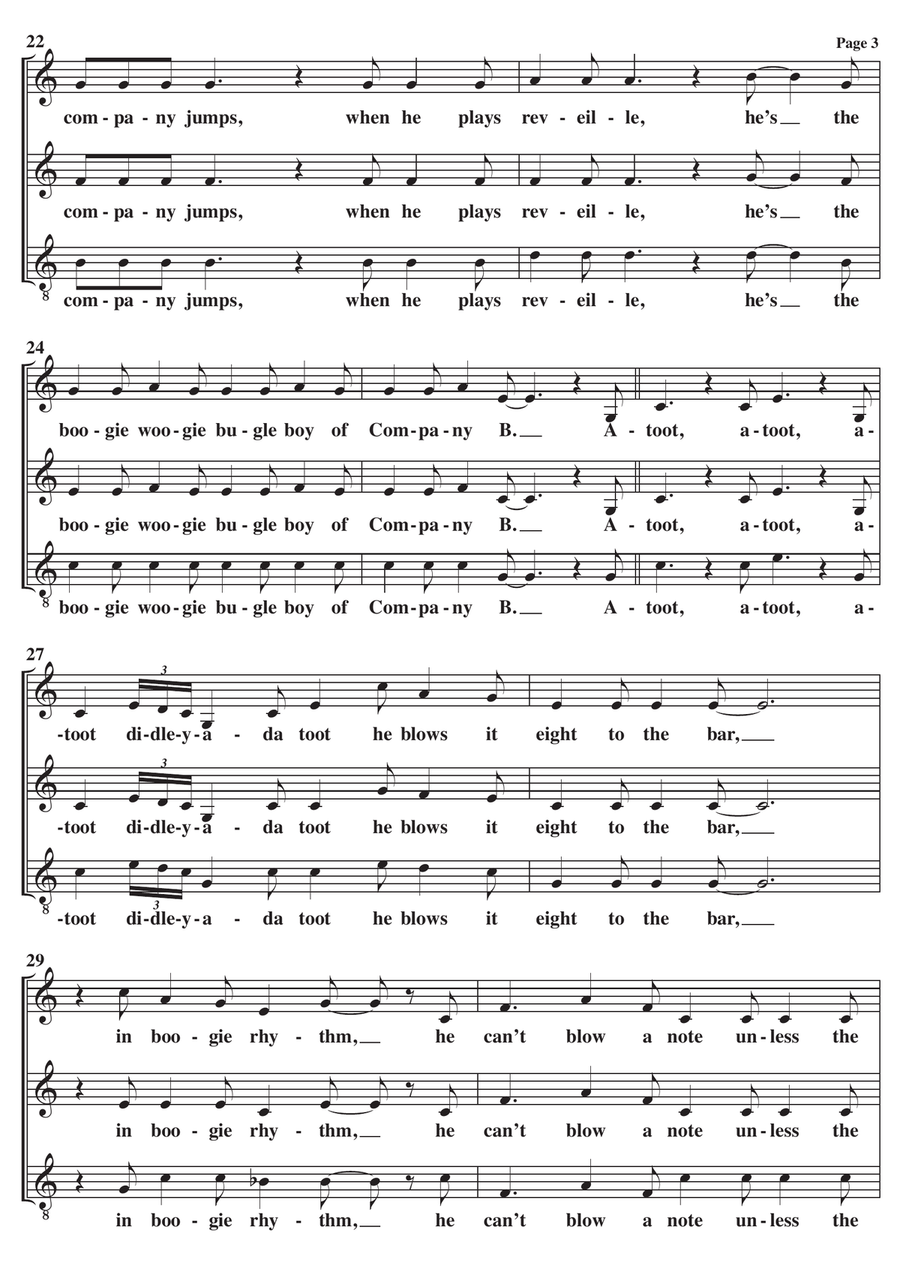 Boogie Woogie Bugle Boy SAT scores gallery preview page 3