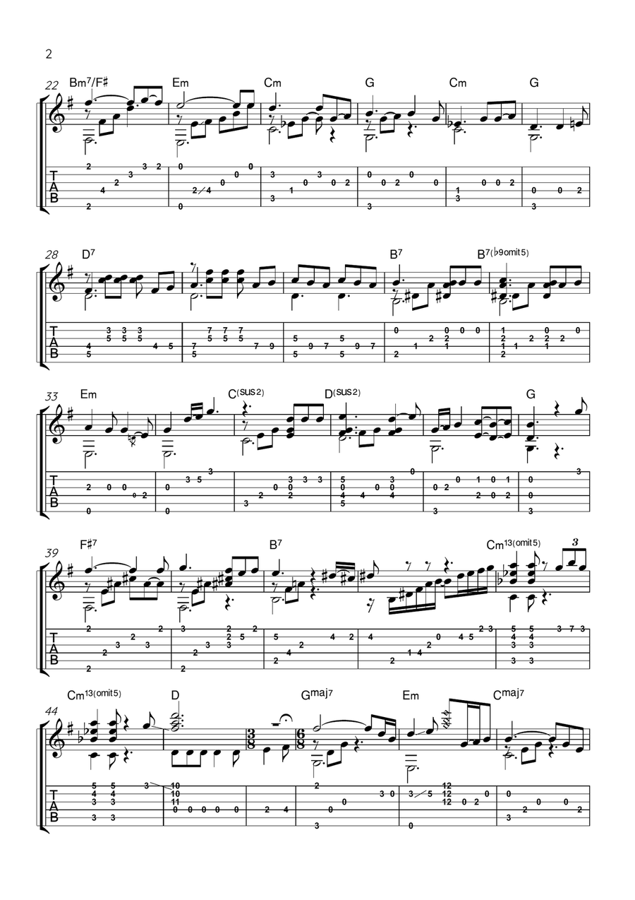 Saving All My Love For You Acoustic Guitar scores gallery preview page 2