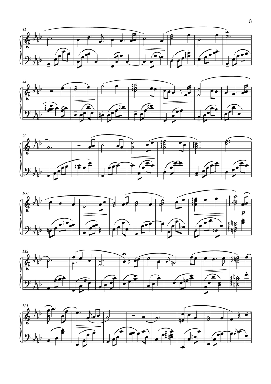 The Winds Of May - Letting You Go Piano Solo scores gallery preview page 3