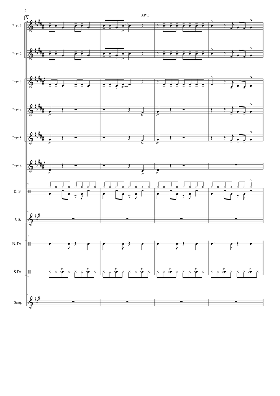 Apt. Brass Band scores gallery preview page 2