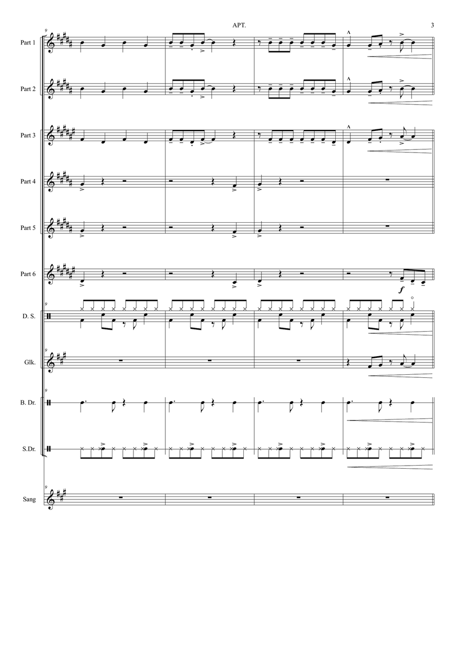 Apt. Brass Band scores gallery preview page 3