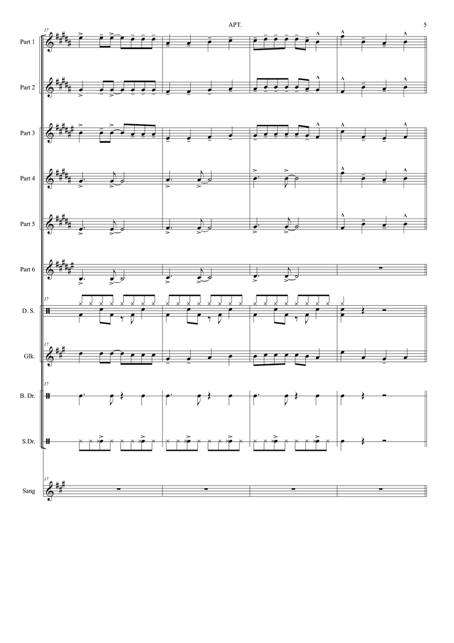 Apt. Brass Band scores gallery preview page 5