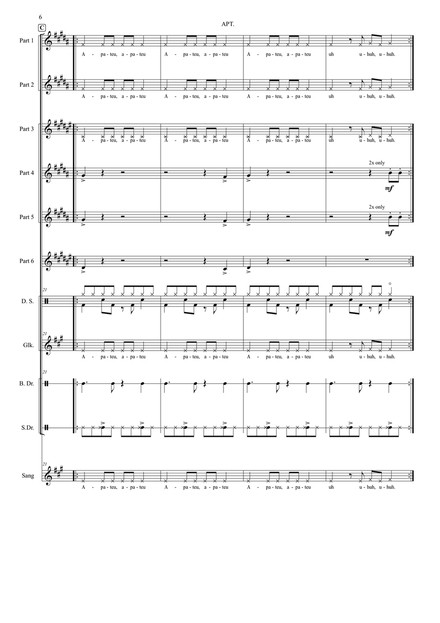 Apt. Brass Band scores gallery preview page 6