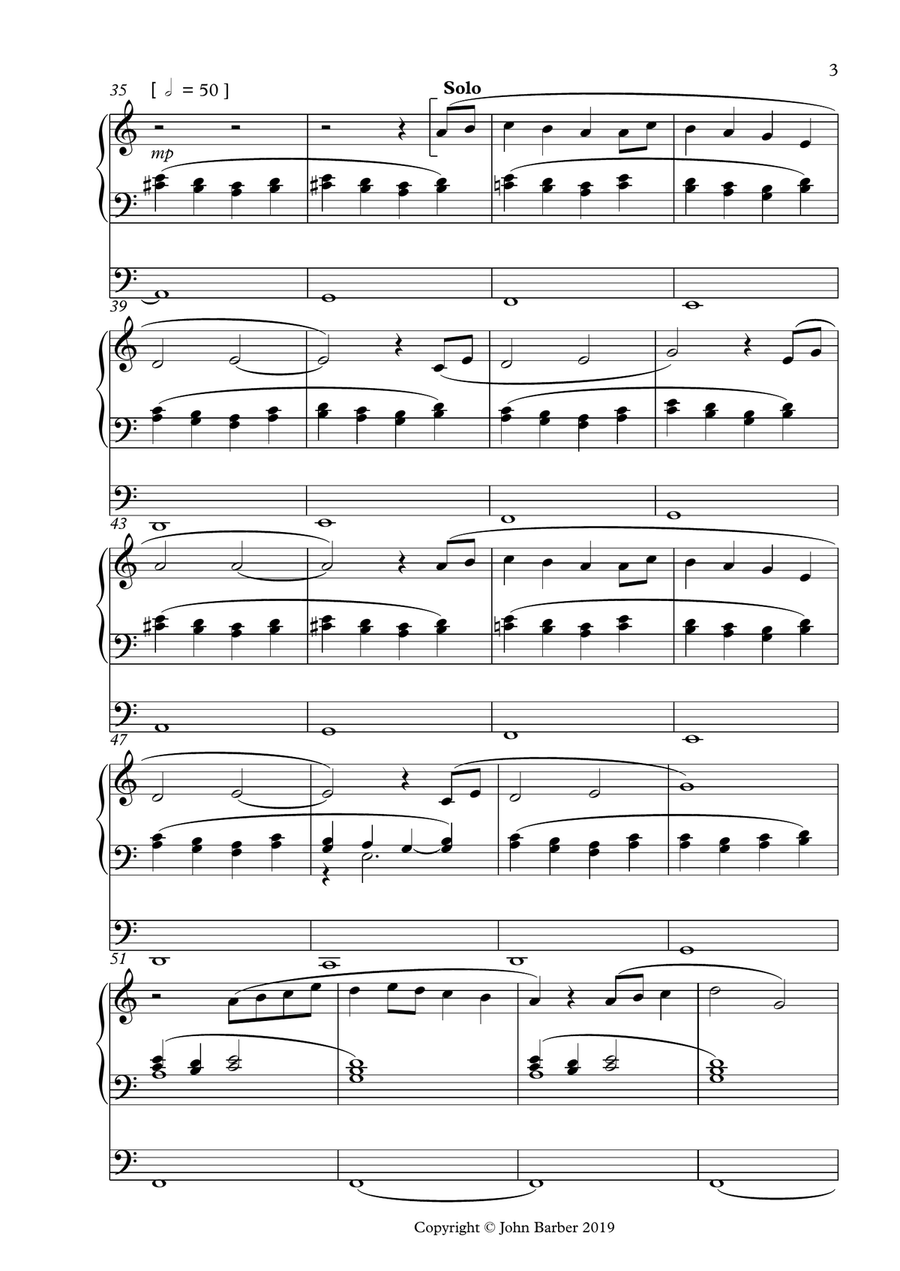 Kelvingrove Organ Solo scores gallery preview page 3