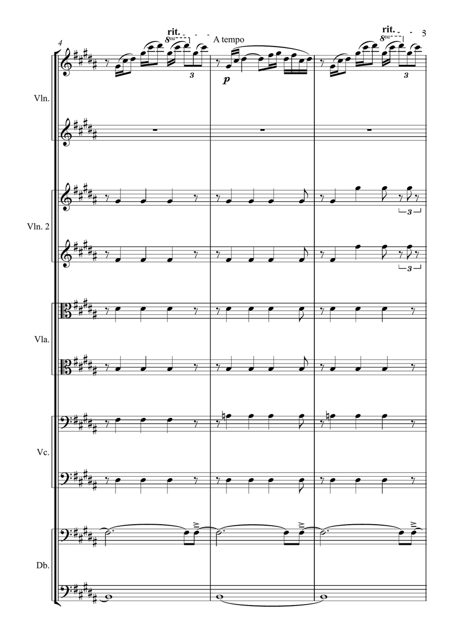 Estampes I - Pagodes Estampes I - Pagodes String Orchestra scores gallery preview page 3