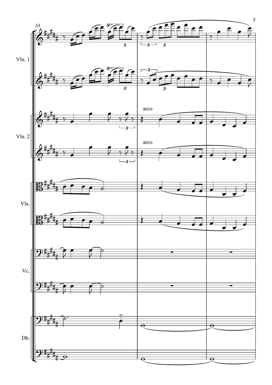 Estampes I - Pagodes Estampes I - Pagodes String Orchestra scores gallery preview page 5