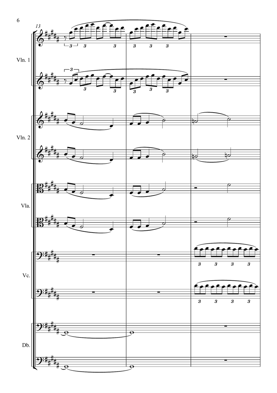 Estampes I - Pagodes Estampes I - Pagodes String Orchestra scores gallery preview page 6