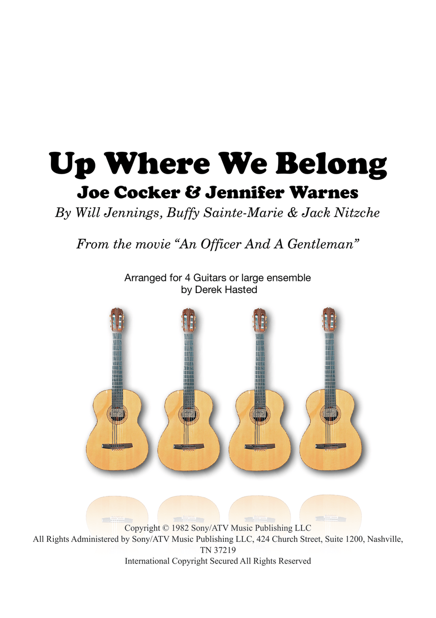 Up Where We Belong Guitar Ensemble scores gallery preview page 1