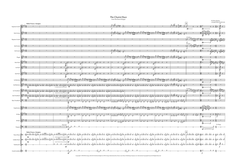 The Chariot Race Brass Band scores gallery preview page 1
