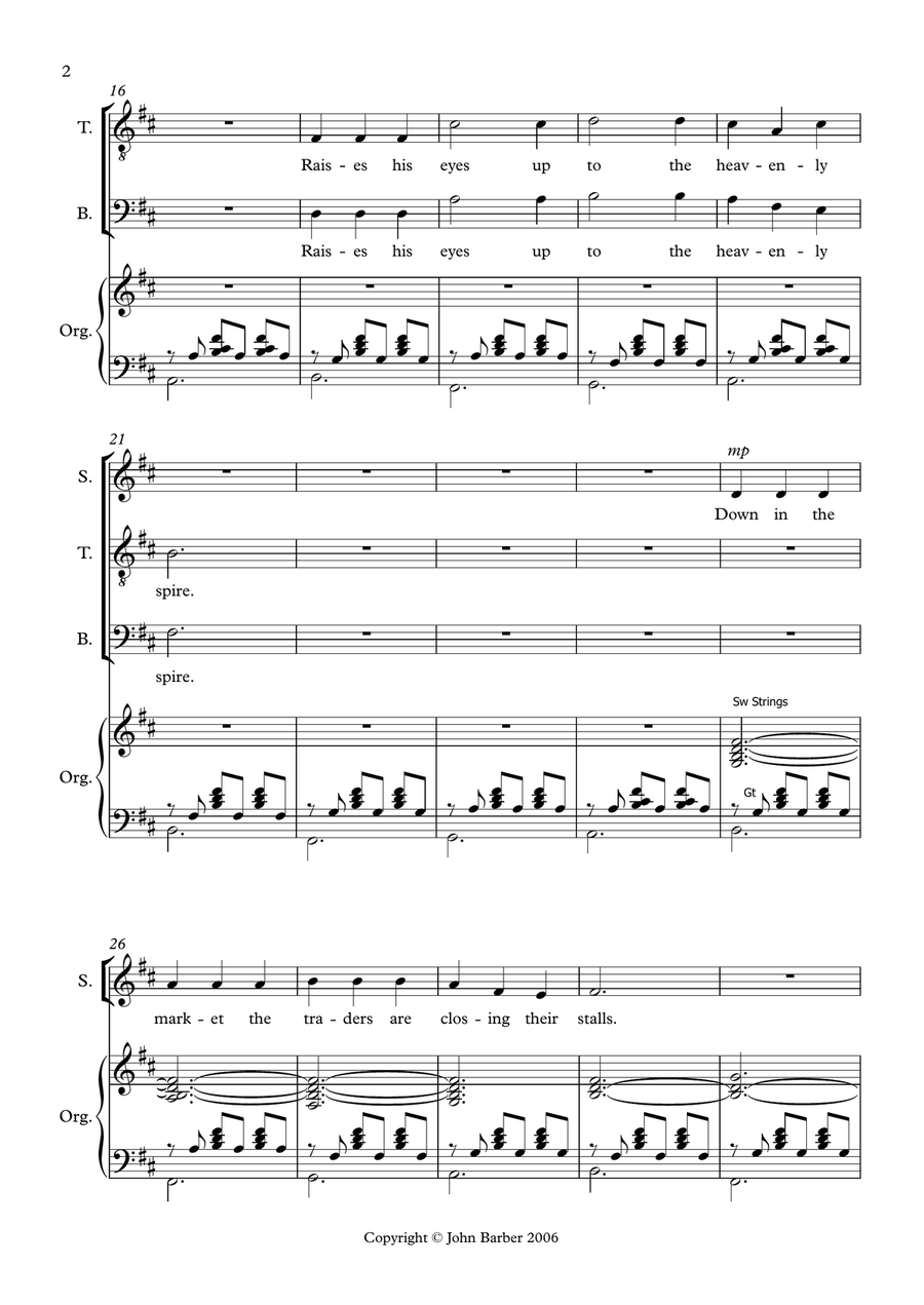 Bells of St. Paul's Divisi scores gallery preview page 2