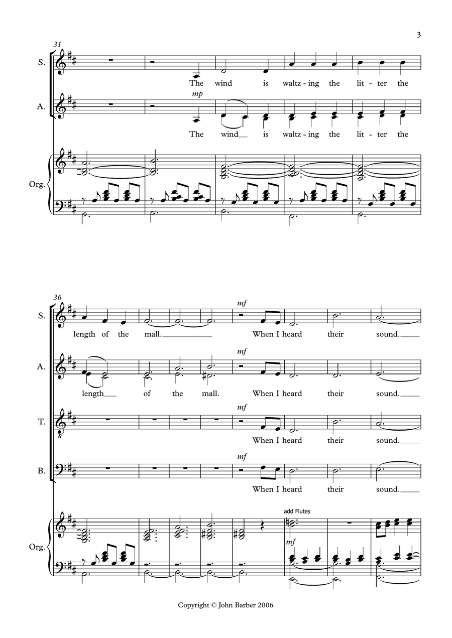 Bells of St. Paul's Divisi scores gallery preview page 3
