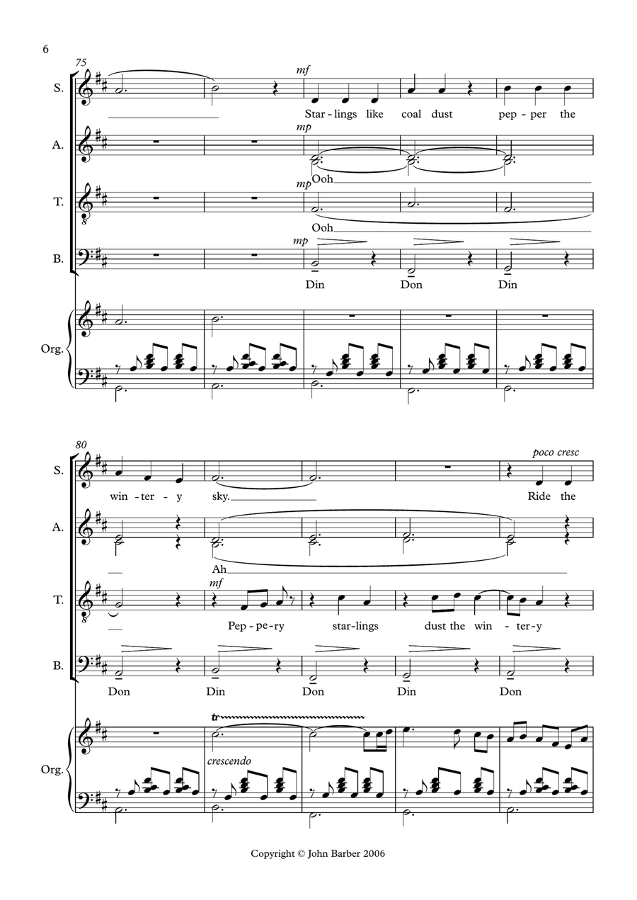 Bells of St. Paul's Divisi scores gallery preview page 6