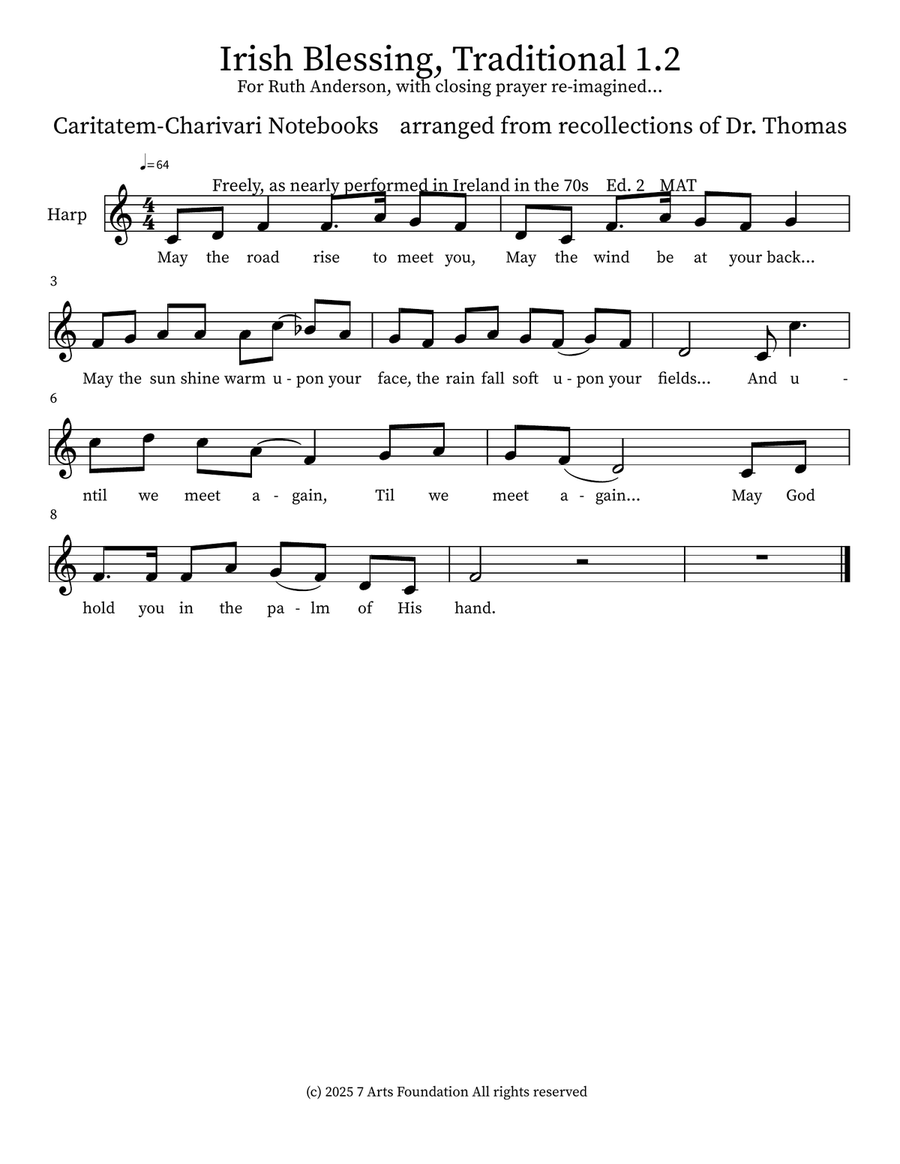 Irish Blessing, Traditional 1.2 Small Ensemble scores gallery preview page 2