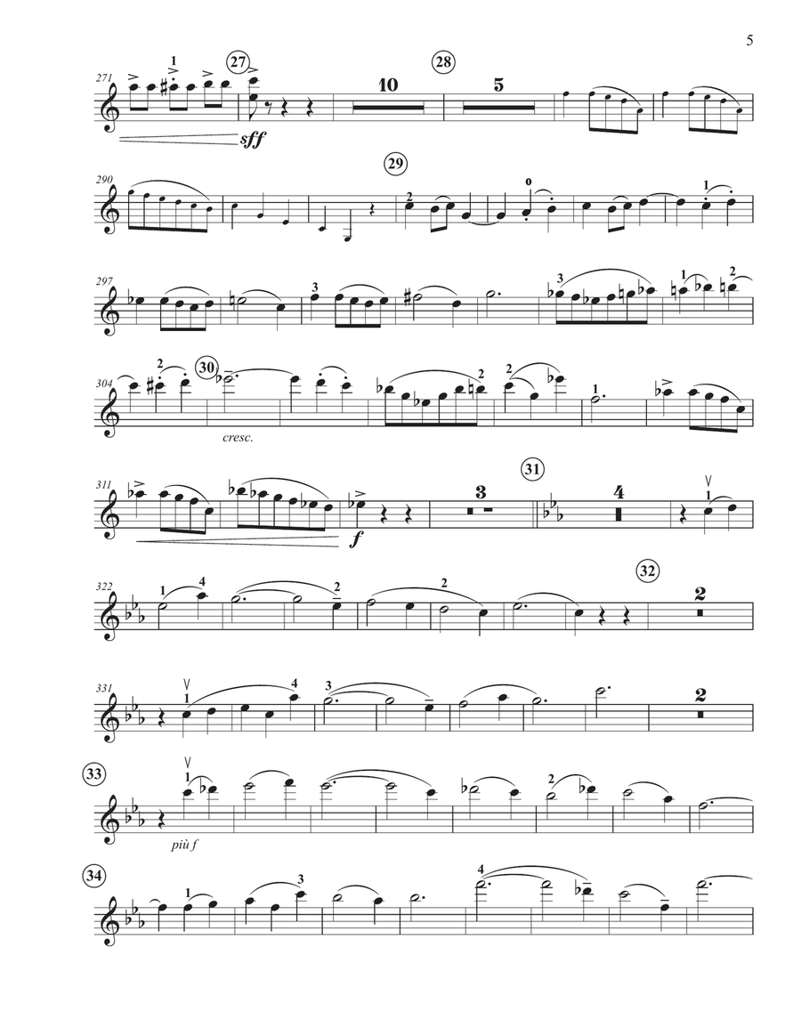 Kabalevsky Concero Violin with piano part Violin Solo scores gallery preview page 5