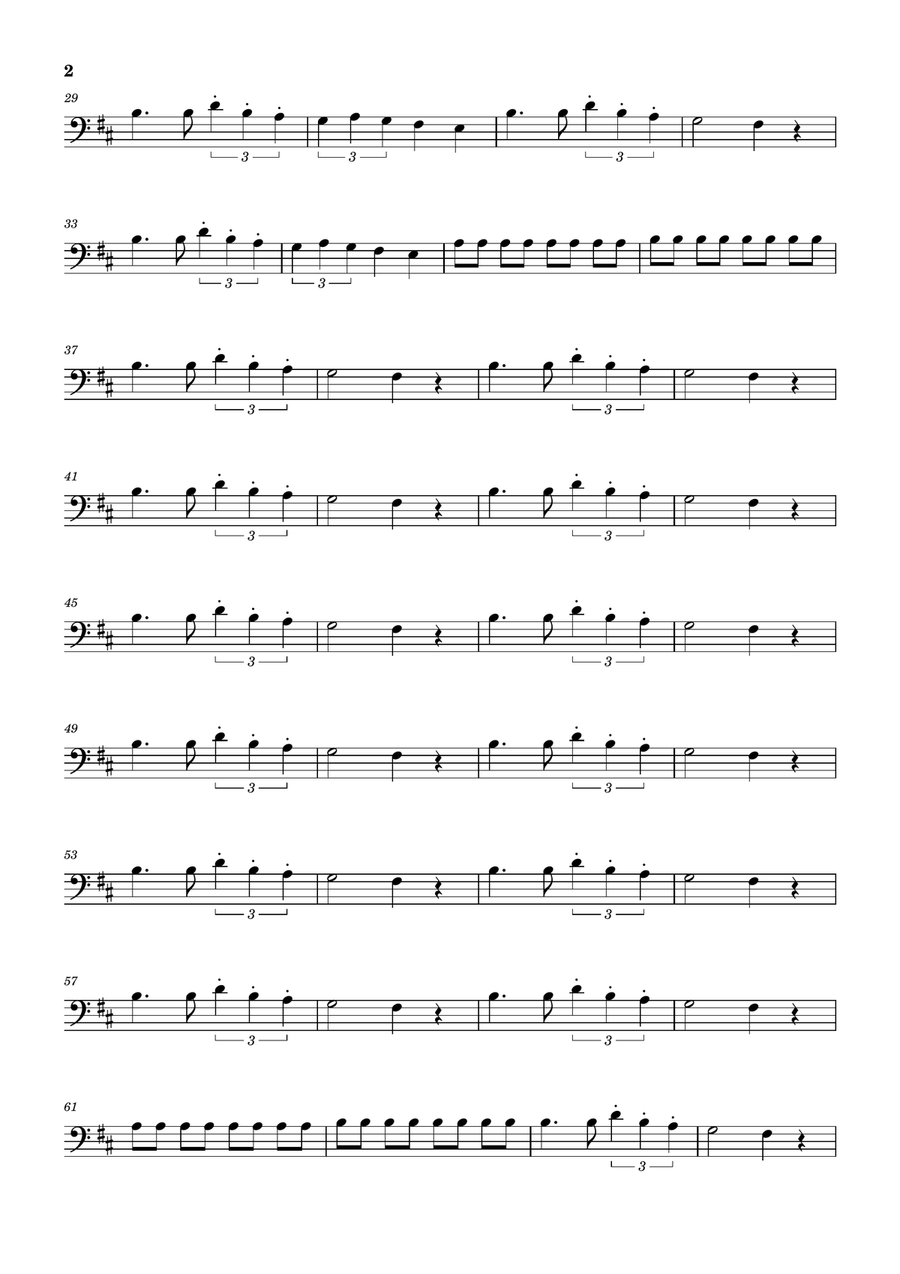 Seven Nation Army Seven Nation Army Bass Guitar scores gallery preview page 2