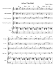 After The Ball (Sax Quartet Score Piano and Parts)