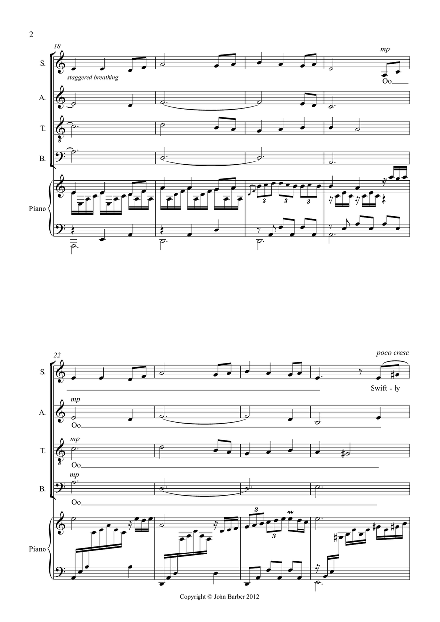 Infant Holy Infant Holy 4-Part scores gallery preview page 2