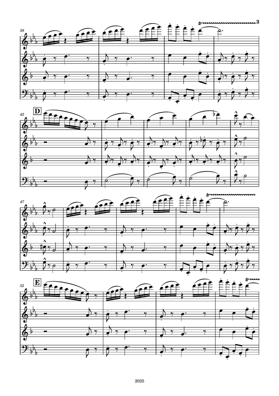 Dancing Butterflies and Bees Woodwind Quartet scores gallery preview page 3
