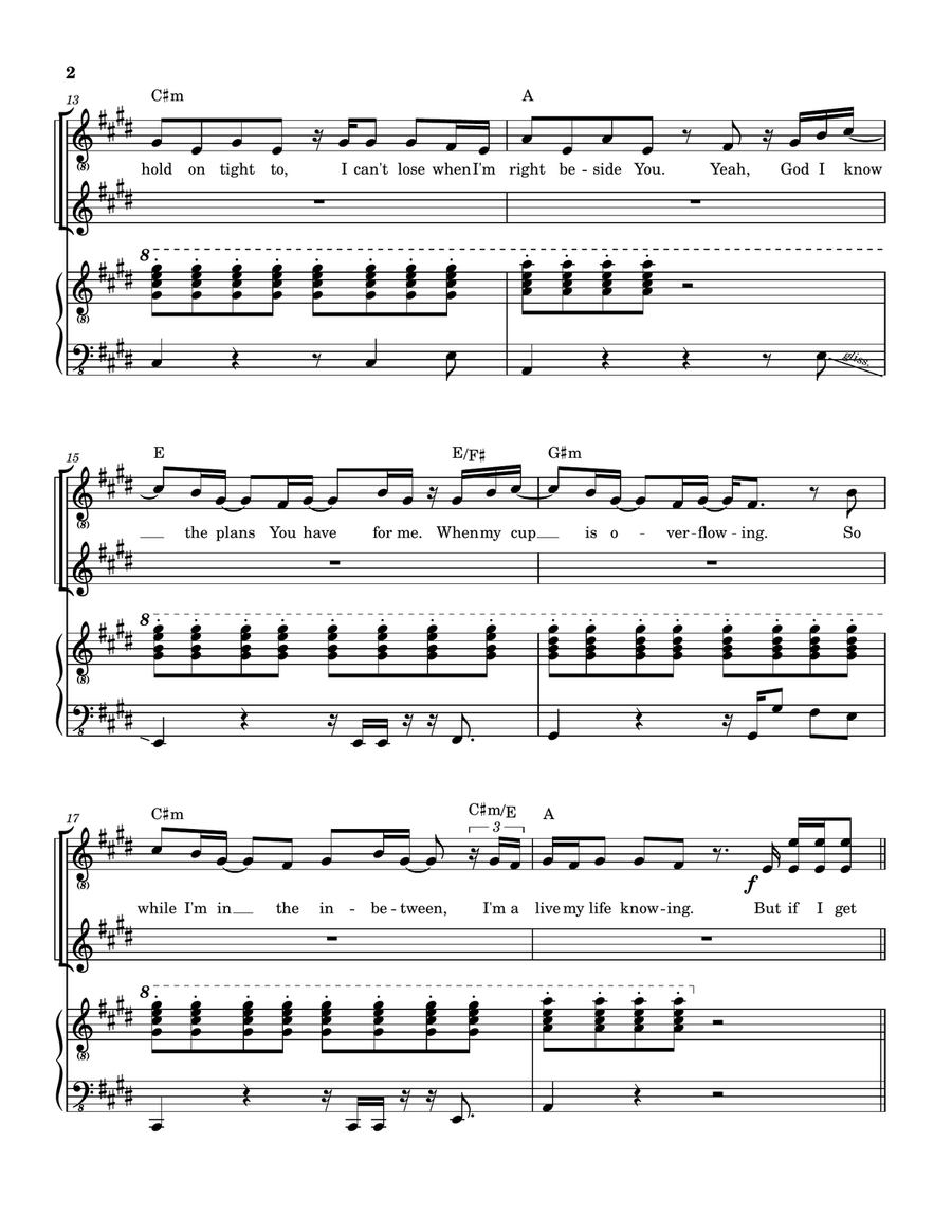Up And Up Piano, Vocal scores gallery preview page 3
